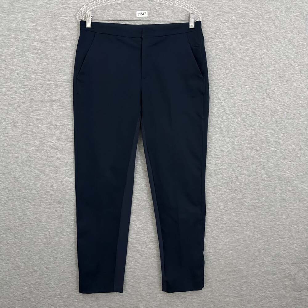 Lululemon Womens Size 8 Navy Blue On The Move Pant Stretch Ankle Trousers Work